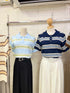 Polo Collar Stripes Shirts
